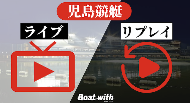 児島競艇のライブ・リプレイのイメージ画像