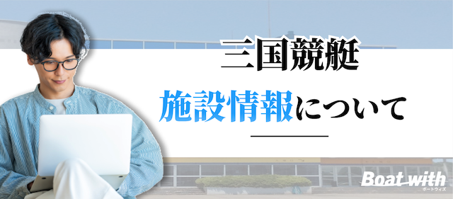 三国競艇場の施設情報を紹介する画像