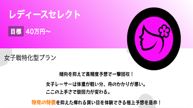 競艇バブルのレディースセレクトの画像