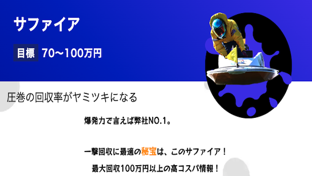 競艇バブルのサファイアの画像
