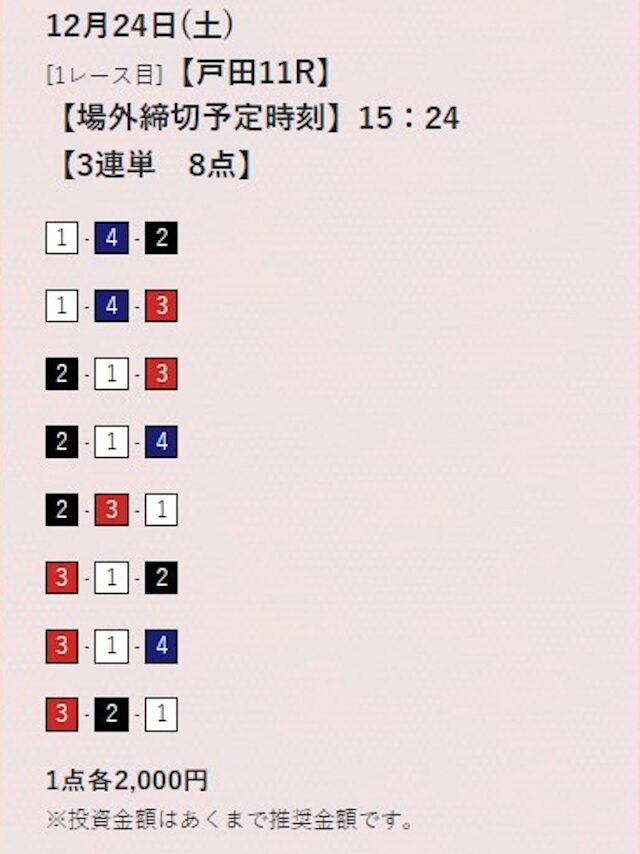 2025年07月03日蒲郡6Rの予想
