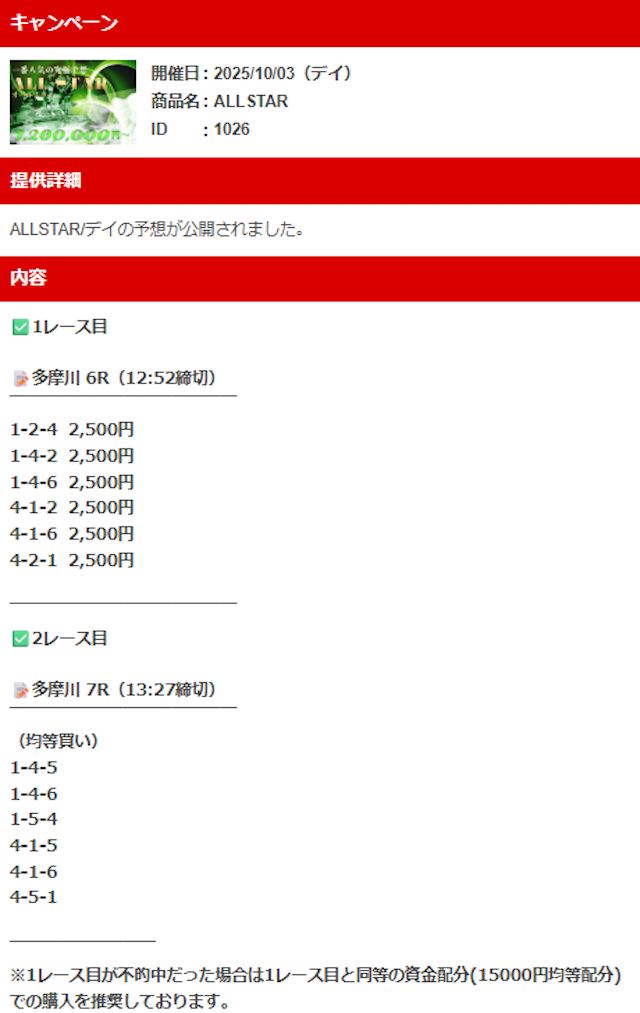 オールスターの予想