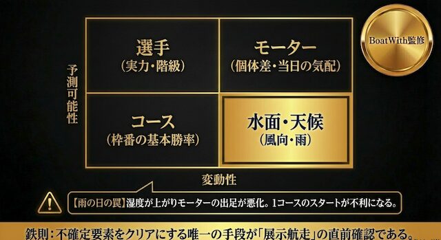 競艇予想が当たらない理由を紹介する見出しの画像