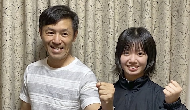 川井萌と川井琢也のツーショット